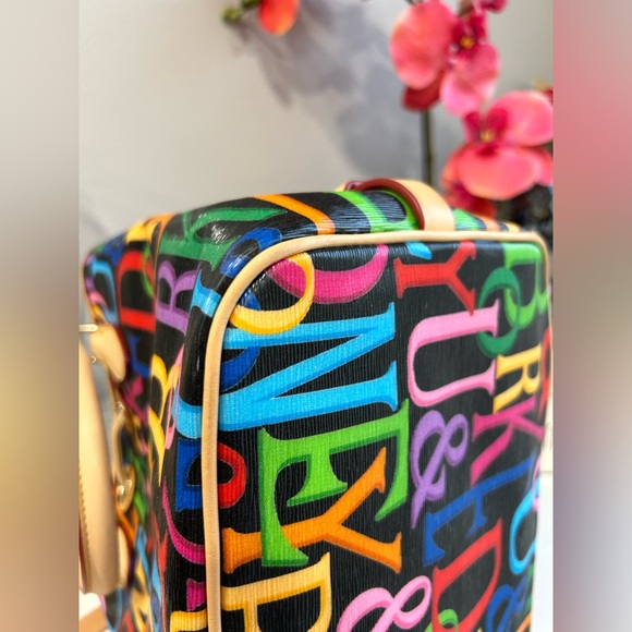 Dooney & Bourke Retro Grafica multicolor rainbow drawstring bag NEW - Picture 8 of 9